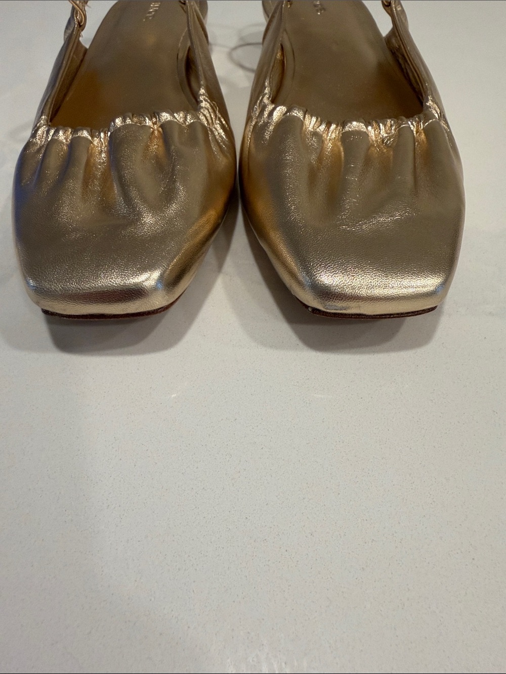 Vince Venice Women's Slingback Flats in Champagne Leather - Picture 5 of 7